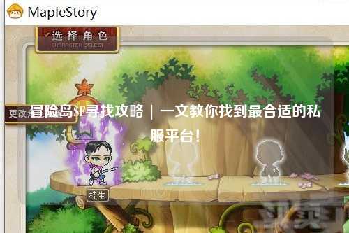 冒险岛SF寻找攻略 | 一文教你找到最合适的私服平台！