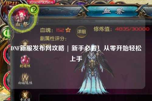 DNF新服发布网攻略 | 新手必看!从零开始轻松上手