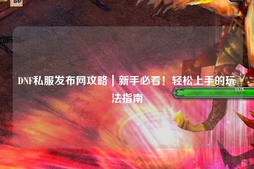 DNF私服发布网攻略｜新手必看！轻松上手的玩法指南